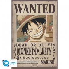 One Piece - Poster roulé 91,5 x 61 cm : Wanted Luffy - Collectif