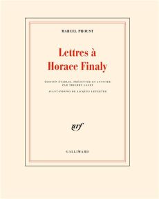 Lettres à Horace Finaly - Proust Marcel