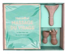 Mon coffret massage du visage. Le bien-être par la madérothérapie. Avec 1 gua sha, 1 cloche de massa - Rataux Alycia