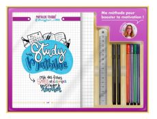 Le kit ultime de révision by Study with Mathilde. Avec 1 règle en métal de 15 cm, 2 stylos noirs lin - Fouqué Mathilde