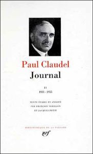 Journal. Tome 2 - Claudel Paul