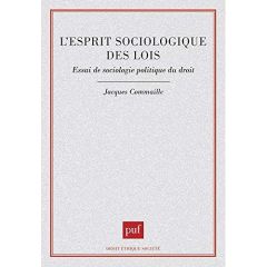 L'esprit sociologique des lois. Essai de sociologie politique du droit - Commaille Jacques