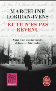 Et tu n'es pas revenu - Loridan-Ivens Marceline - Perrignon Judith - Wievi