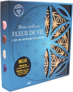 Mon coffret Fleur de vie. L'art de recharger les pierres. Avec un livre d'initiation, 10 pierres rou - Gustin Céleste - Cohen-Roset Johanna