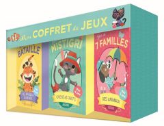 Mon coffret de jeux. Contient : 1 jeu de 7 familles des animaux %3B 1 jeu de bataille des animaux du m - Blay Amy - Yanok Johnny - Bos Miriam