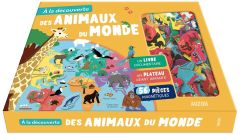 A la découverte des animaux du monde. Un livre documentaire, un plateau géant animé, 119 pièces magn - Billioud Jean-Michel - Pinto Deborah