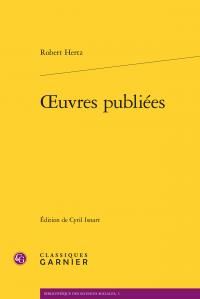 OEUVRES PUBLIEES - HERTZ ROBERT