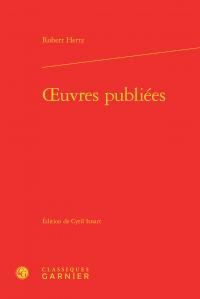 OEUVRES PUBLIEES - HERTZ ROBERT