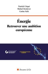 Energie. Retrouver une ambition européenne - Criqui Patrick - Derdevet Michel - Sebi Carine - P