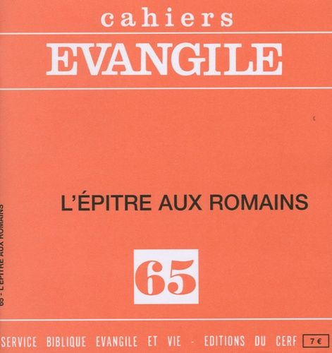 Emprunter Cahiers Evangile N° 65 : L'épître aux romains livre