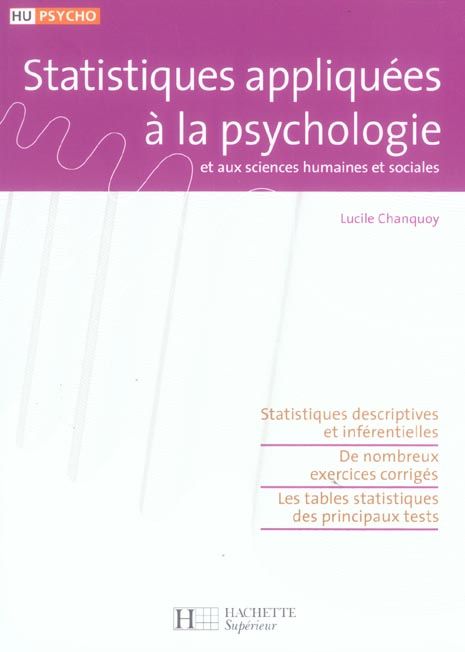 Emprunter Statistiques appliquées à la psychologie et aux sciences humaines et sociales livre