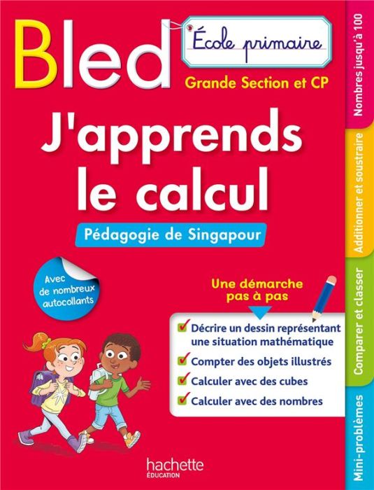 Emprunter J'apprends le calcul Grande section et CP. Pédagogie de Singapour livre