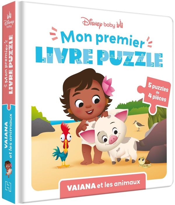 Emprunter Vaiana et les animaux. 5 puzzles de 4 pièces livre