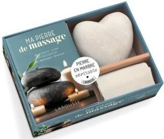 Emprunter Coffret Ma pierre de massage. Avec une pierre en marbre blanc et sa pochette livre