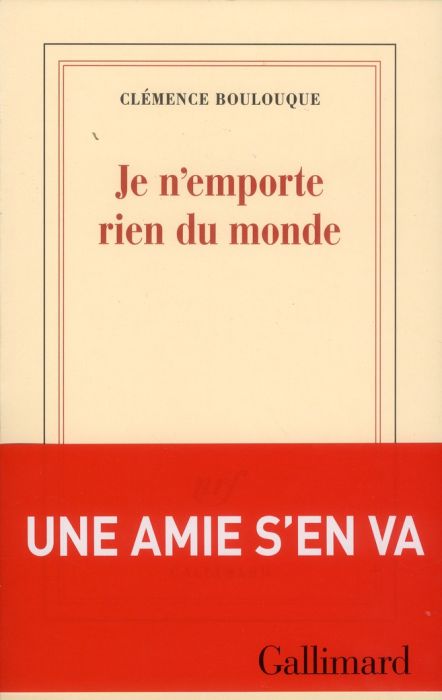 Emprunter Je n'emporte rien du monde livre