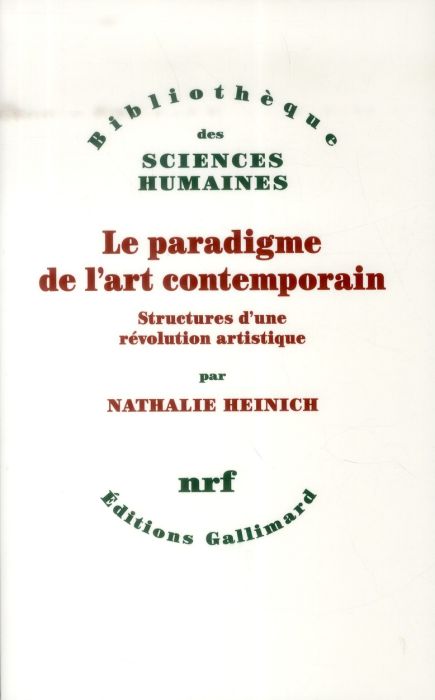 Emprunter Le paradigme de l'art contemporain. Structures d'une révolution artistique livre