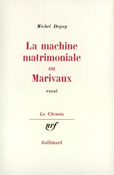 Emprunter La Machine matrimoniale ou Marivaux livre