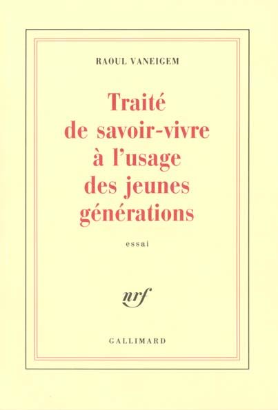 Emprunter Traité de savoir-vivre à l'usage des jeunes générations livre