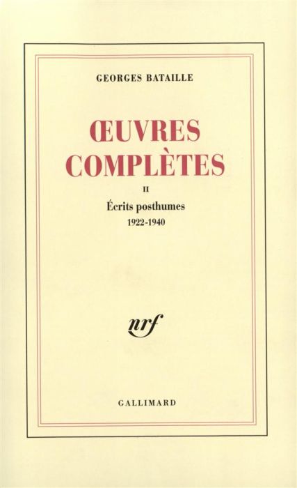 Emprunter Oeuvres complètes. Volume 2, Ecrits posthumes (1922-1940) livre