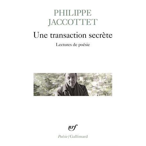 Emprunter Une transaction secrète. Lectures de poésies livre