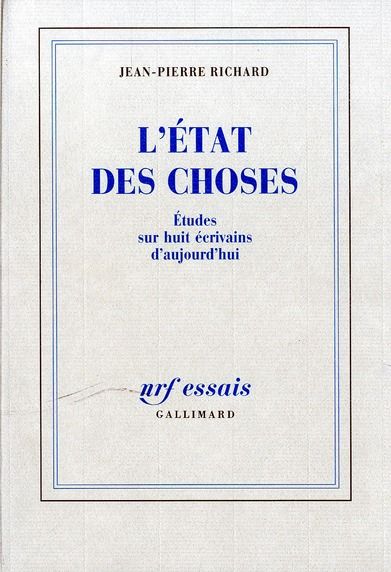 Emprunter L'état des choses. Etudes sur huit écrivains d'aujourd'hui livre