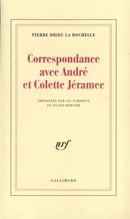 Emprunter Correspondance avec André et Colette Jéramec livre