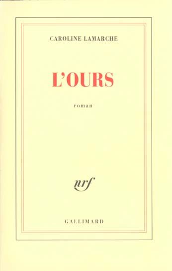 Emprunter L'ours livre