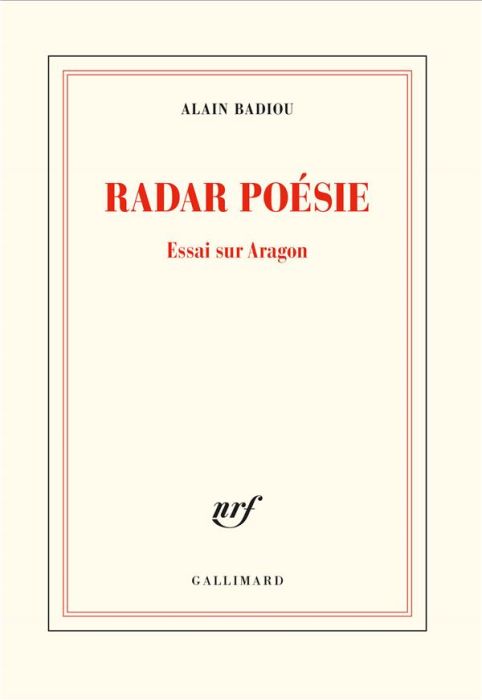 Emprunter Radar poésie. Essai sur Aragon livre