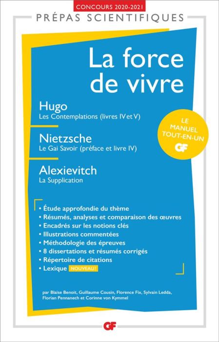 Emprunter La force de vivre. Hugo, Les Contemplations (Livres IV-V) %3B Nietzsche, Le Gai Savoir (préface et liv livre