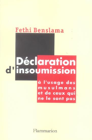 Emprunter Déclaration d'insoumission. A l'usage des musulmans et de ceux qui ne le sont pas livre