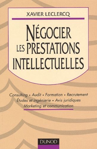 Emprunter Négocier les prestations intellectuelles livre