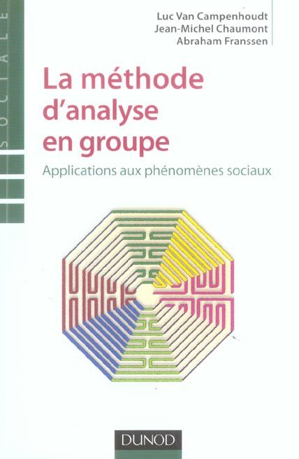 Emprunter La méthode d'analyse en groupe. Applications aux phénomènes sociaux- livre