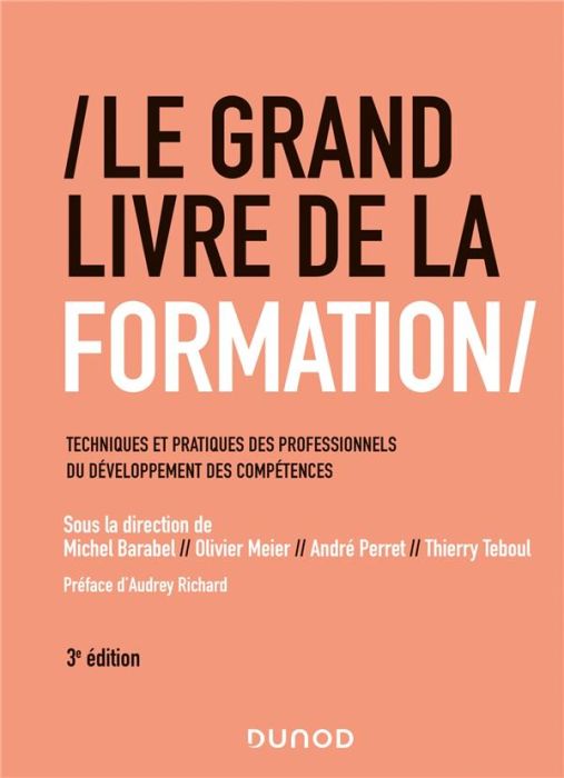 Emprunter Le grand livre de la formation. Techniques et pratiques des professionnels du développement des comp livre