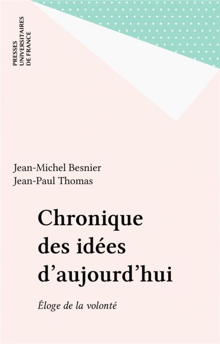 Emprunter Chronique des idées d'aujourd'hui livre