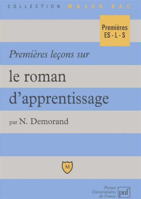 Emprunter Premières leçons sur le roman d'apprentissage livre