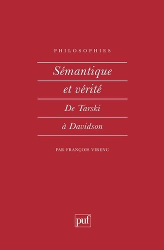 Emprunter SEMANTIQUE ET VERITE. De Tarski à Davidson livre