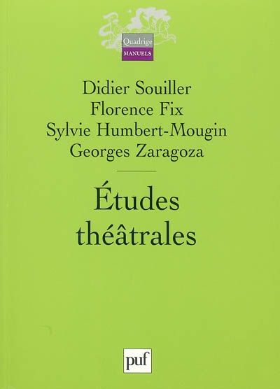 Emprunter Etudes théâtrales livre