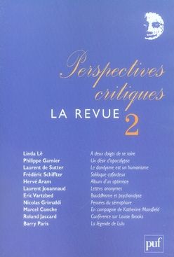 Emprunter Perspectives critiques, La Revue N° 2 livre