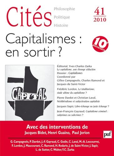 Emprunter Cités N° 41/2010 : Capitalismes : en sortir ? livre