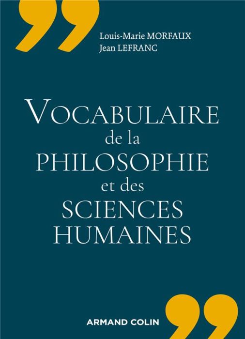 Emprunter Vocabulaire de la philosophie et des sciences humaines livre