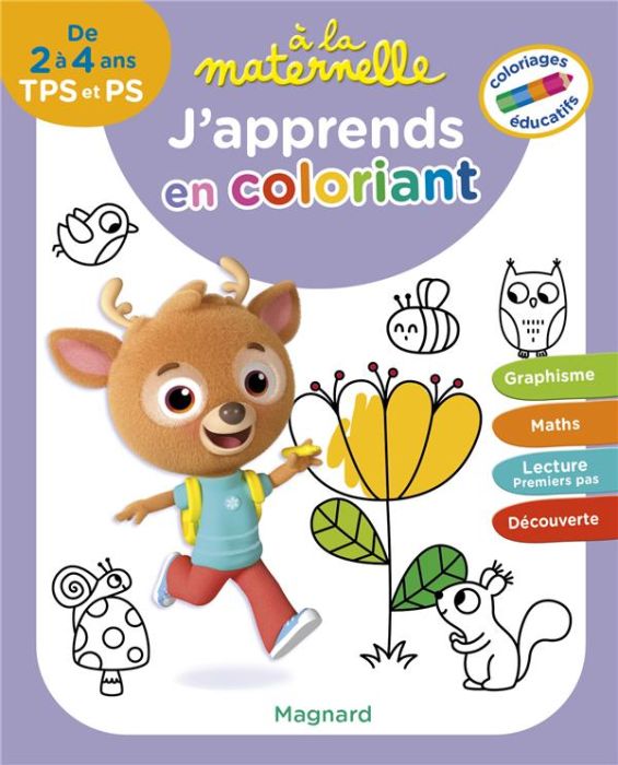 Emprunter A la maternelle, j’apprends en coloriant TPS et PS livre