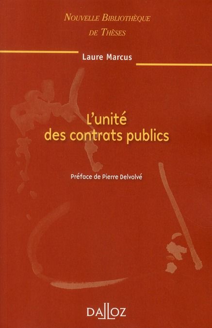 Emprunter L'unité des contrats publics livre