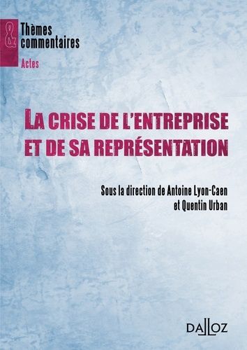 Emprunter La crise de l'entreprise et de sa représentation livre