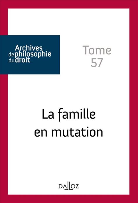 Emprunter La famille en mutation livre