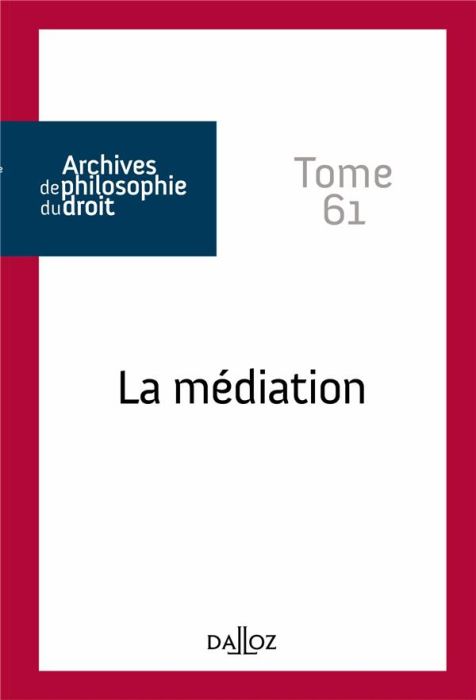 Emprunter La médiation livre