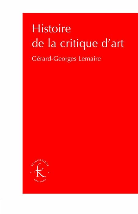 Emprunter Histoire de la critique d'art livre