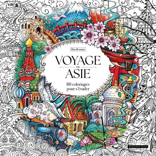 Emprunter Voyage en Asie. 80 coloriages pour s'évader livre