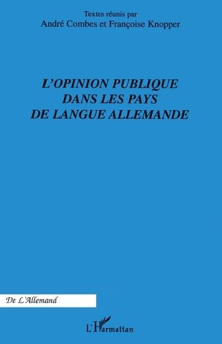 Emprunter L'opinion publique dans les pays de langue allemande livre