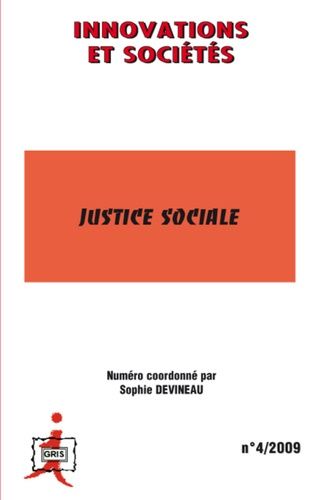 Emprunter Innovations et Sociétés N° 4/2009 : Justice sociale livre