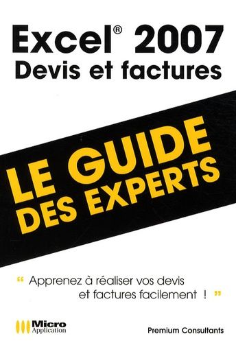 Emprunter Excel 2007. Devis et factures livre